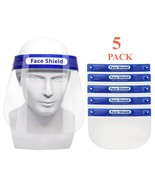 Tektrum Reusable Safety Face Shield for Face Eye Head Protection (5 Pack) - £9.44 GBP