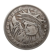 HB(246)US Hobo Nickel Morgan Dollar Silver Plated Copy Coin - £7.96 GBP