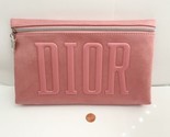 DIOR Beauty Pink Cosmetic Makeup Bag Pouch Suede - £39.32 GBP