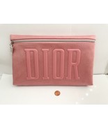 DIOR Beauty Pink Cosmetic Makeup Bag Pouch Suede - £39.84 GBP