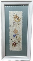97 Vintage Wall Art Framed Pressed Dried Madagascar Flowers Handmade Sig... - £19.75 GBP