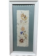 97 Vintage Wall Art Framed Pressed Dried Madagascar Flowers Handmade Sig... - £19.53 GBP