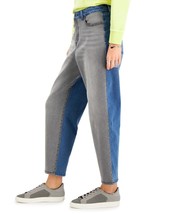 $54 Style &amp; Co Colorblocked High-Rise Vintage-Classic Curve-Leg Jeans Blue 4 P - £9.10 GBP