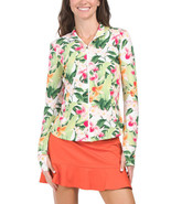 NWT TOMMY BAHAMA Green Hot Pink Orange Long Sleeve Full Zip Golf Jacket ... - $59.99