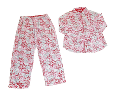 Victoria&#39;s Secret PS Snowflakes Flannel Pajama Set - £35.39 GBP