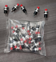 2K100 - 25 x Red Push to Make Switches Ideal Model Railway Point Motors ... - £18.77 GBP
