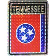 K&#39;s Novelties Wholesale Lot 6 State of Tennessee Flag Reflective Decal B... - £7.01 GBP