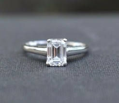 Tiffany &amp; Co Emerald Cut Diamond Solitaire Platinum Ring 1.14 ct D VVS GIA Cert. - £13,569.05 GBP