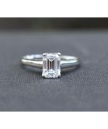 Tiffany & Co Emerald Cut Diamond Solitaire Platinum Ring 1.14 ct D VVS GIA Cert. - $16,974.99