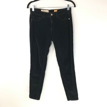 Anthropologie Pilcro And The Letterpress Velvet Serif Slim Skinny Jeans Black 27 - £18.43 GBP