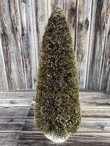 Dept 56 Christmas Village Flocked Bottle Brush Pine Tree (F) - 10.5&quot; - $9.74