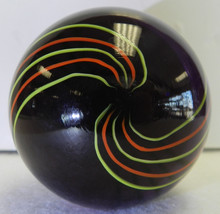 #17933m Huge 2.06 Inches Dark Purple Glass Handmade Contemporary Marble *Mint* - $79.19