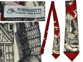 FORNASETTI Cortata  homme 100% soie fabriquée en Italie FR 11 T0P - £91.17 GBP