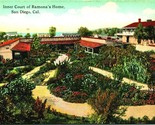 Inner Court Ramona&#39;s Home San Diego CA UNP DB Postcard  - $3.91