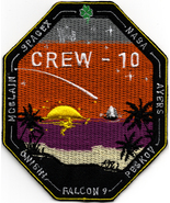 Human Space Flights SpaceX Crew-10 Dragon Endurance USA Badge Embroidere... - $25.99+
