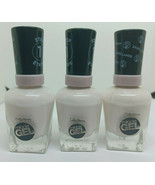 Lot of 3 Sally Hansen Miracle Gel Nail Polish 229 Creme de la Creme 0.5 ... - £13.94 GBP