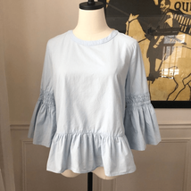 Anthropologie Maeve Marilla Ruffled Blouse S - $16.56