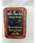 Vintage Westinghouse Mazda Tin Auto Lamps Advertising Automobilia - $266.55 MXN