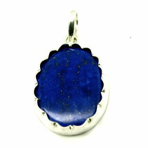 Ethnisch Designer Silber Anhänger Natürlich Lapislazuli Lose Edelstein - £28.82 GBP