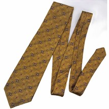 Robert Talbott Best Of Class Silk Tie Mens Yellow Blue Red Geometric 59X... - $13.13