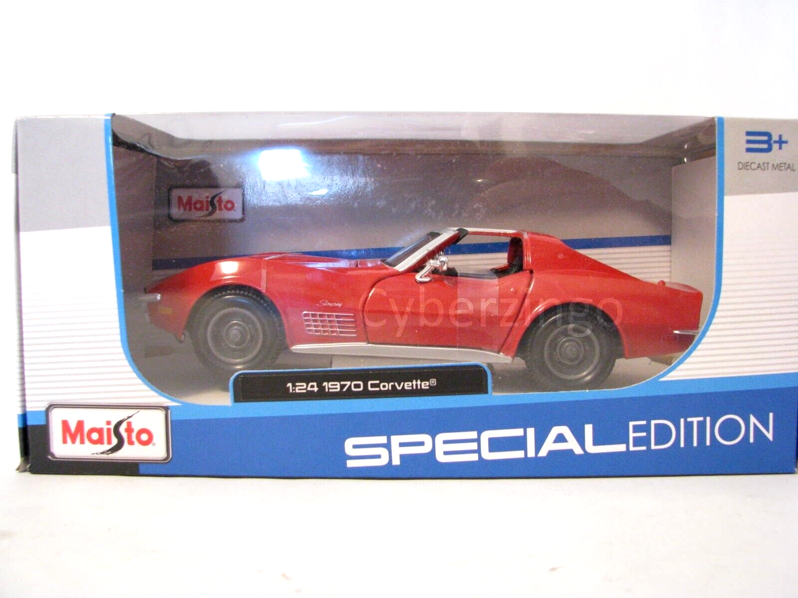 Primary image for 1970 Chevy Corvette Maisto 1:24 Scale Red Diecast Model Car NEW IN BOX