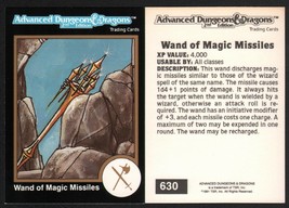 1991 TSR AD&amp;D Gold Border RPG Fantasy Art Card 630 Dungeons &amp; Dragons Magic Wand - £5.44 GBP