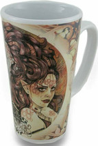 Linda Ravenscroft Eclipse Fairy Unicorn Tall Ceramic Coffee Mug Tea Cup ... - £17.40 GBP