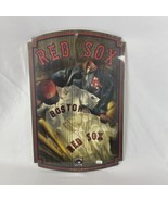 BOSTON RED SOX ~ Official MLB 11x17 Red Sox Cooperstown Wood Sign ~ New! - £14.89 GBP