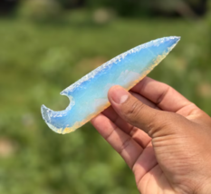Opalite Crystal Dagger 5.5–6&quot; | Hand-Knapped Athame | Spiritual Gift for... - $20.32 CAD+