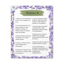 Salmo 6 Impresion De Arte Crist en la Pared Lista Para Colgar in Spanish Ready  - £60.73 GBP+