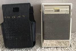 Vintage Sony TR-630 AM Six Transistor Radio Tested Working w/ Leather Ca... - £39.10 GBP