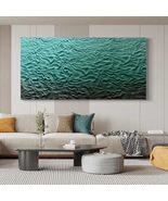 interoknack Extra Large Modern Wave Texture 3D Wood Relief Wall Art, Han... - $899.00