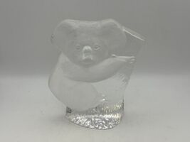 Mats Jonasson Sweden Crystal 6 3/8" Koala Bear Art Glass Sculpture - $159.99