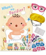 ADJOY Pin the Pacifier on the Baby Game - Baby Shower Party Favors and Game - €10,26 EUR