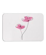 Mondxflaur Floral Non Slip Bathroom Mat for Shower Quick Dry Diatom Mud ... - $26.05 CAD