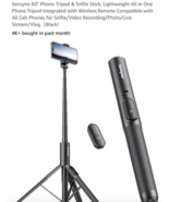 60&quot; Phone Tripod &amp; Selfie Stick, Lightweight All in One Phone Tripod Int... - $19.98 CAD