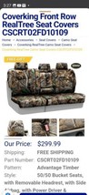 CUSTOM FIT CAMO FRONT SEAT COVERS for the 2019-2023 Ford Ranger - $183.15