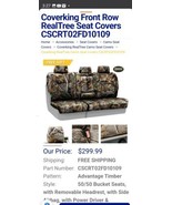 CUSTOM FIT CAMO FRONT SEAT COVERS for the 2019-2023 Ford Ranger - $183.15