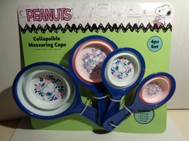 PEANUTS SNOOPY Collapsible Measuring Cups 4 PC Set NEW - £11.84 GBP