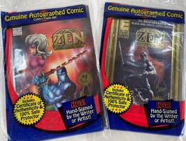 Pair of Autographed ZEN Intergalactic Ninja Comics, Both SIGNED by Bill Maus! - £58.15 GBP