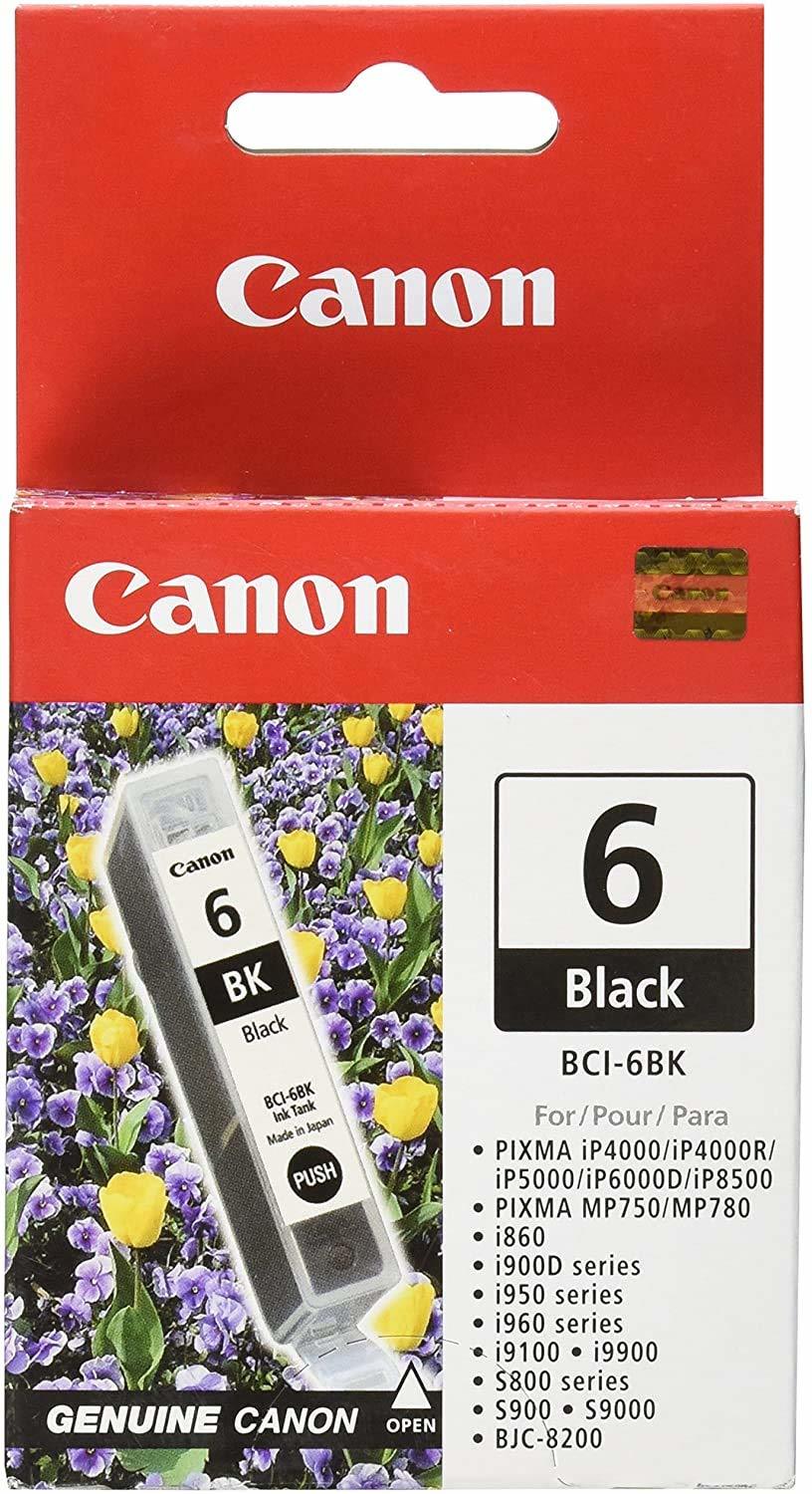 Canon 2 Pack BCI-6BK Black Ink Tank for Select i Series, S Series, PIXMA... - $14.70