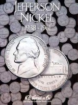 Jefferson Nickels Folder #1, 1938-1961 by H.E. Harris - £7.98 GBP