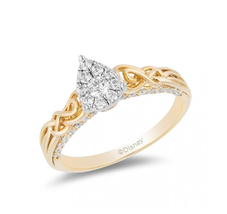 Enchanted Disney Merida Rings in Gold Engagement and Wedding Ring Disney Gold  - £95.10 GBP