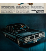 1966 Dodge Coronet 500 SE Advertisement Automobilia Vintage Chrysler DWTT3 - $15.76 CAD