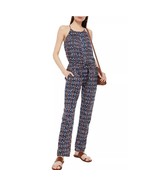 Isabel Marant Etoile Blue Orange White Geometric Tank Button Jumpsuit sz... - $136.77 CAD