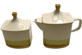 Vintage Imperial Stone Buttercup Tea Pot Personal Size and Lidded Sugar ... - $23.40