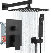 Shower Head Combo Set With Handheld Shower And Rough-In Valve By Aolemi In Matte - £121.54 GBP