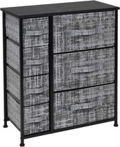 Sorbus Dresser With 7 Drawers - Furniture Storage Tower Unit For, Gray/Black - £59.75 GBP