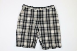 Vintage 90s Ralph Lauren Mens 36 Flat Front Checkered Plaid Chinos Chino... - £38.80 GBP