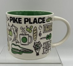 Starbucks PIKE PLACE Been There Series Pin Drop Coll. Coffee Tea Mug Cup 14oz - £19.66 GBP